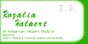 rozalia halpert business card